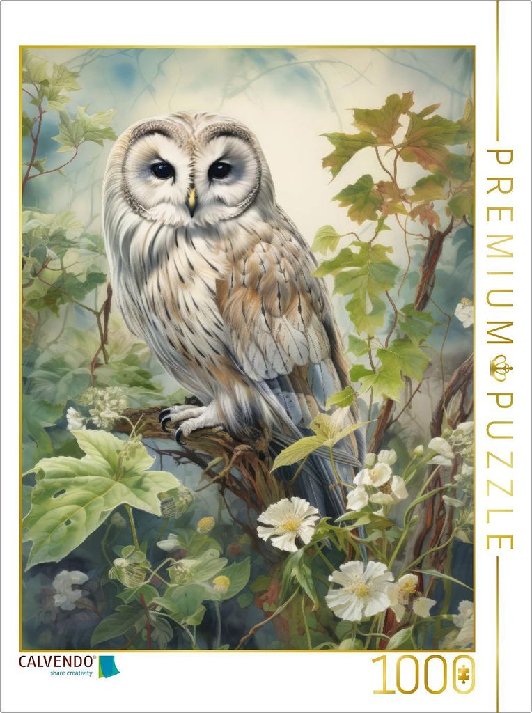 CALVENDO Puzzle Habichtskauz | 1000 Teile Lege-Größe 64x48cm Foto-Puzzle für glückliche Stunden