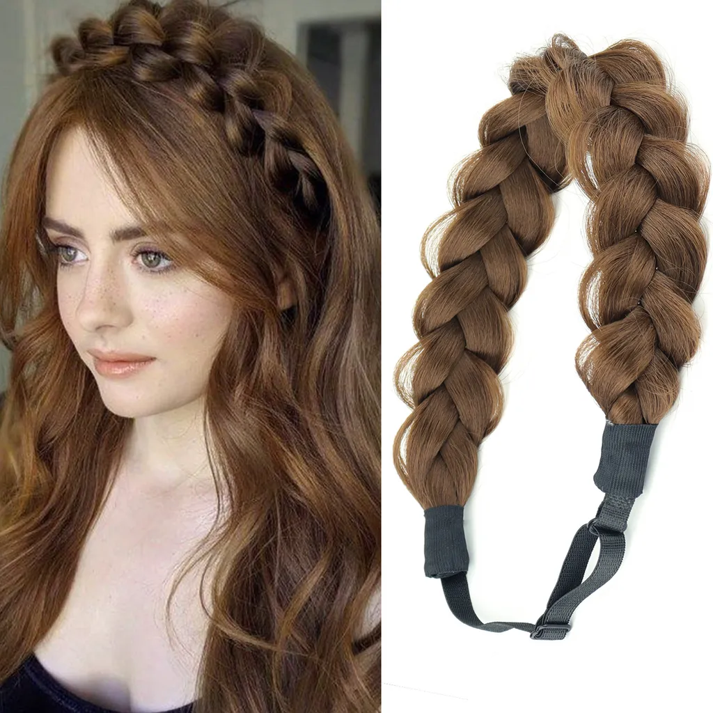 Treccia a Fascia Marrone Ramato SassyGoods® - Look Boho-Chic Immediato