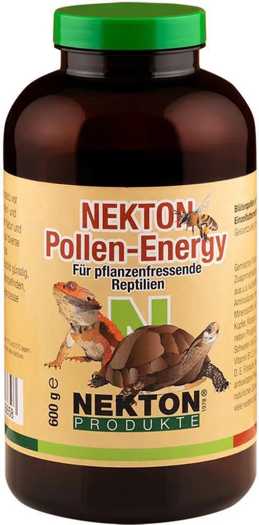 Nekton Pollen Energy pour renforcer les reptiles herbivores 600G