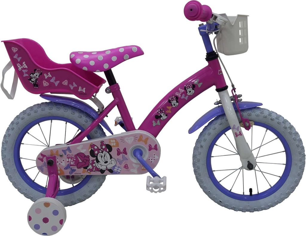 VOLARE bicicletta per bambini Disney Minnie 14 pollici Immagine del prodotto 