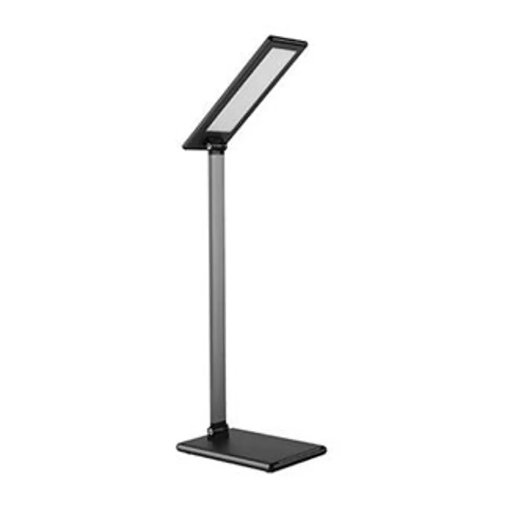 Lampe de chevet LED grise avec variateur d'intensité pour la chambre