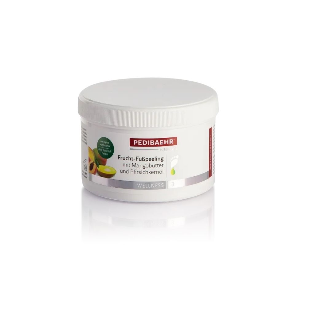Pedibaehr Frucht-Fußpeeling mit Mangobutter Und Pfirsichkernöl 450ml