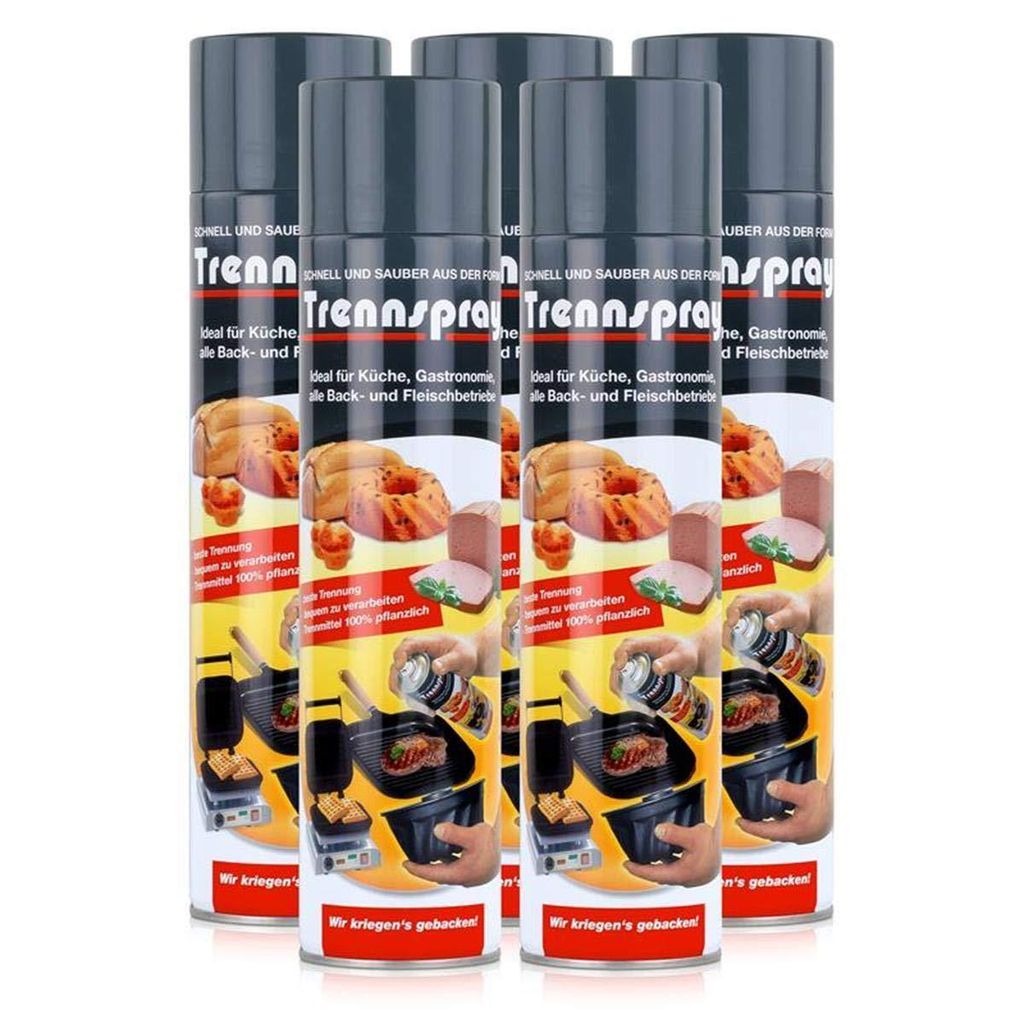 5 x 600ml Boyens Back Trennspray - Zum Grillen, Braten & Produktbild 