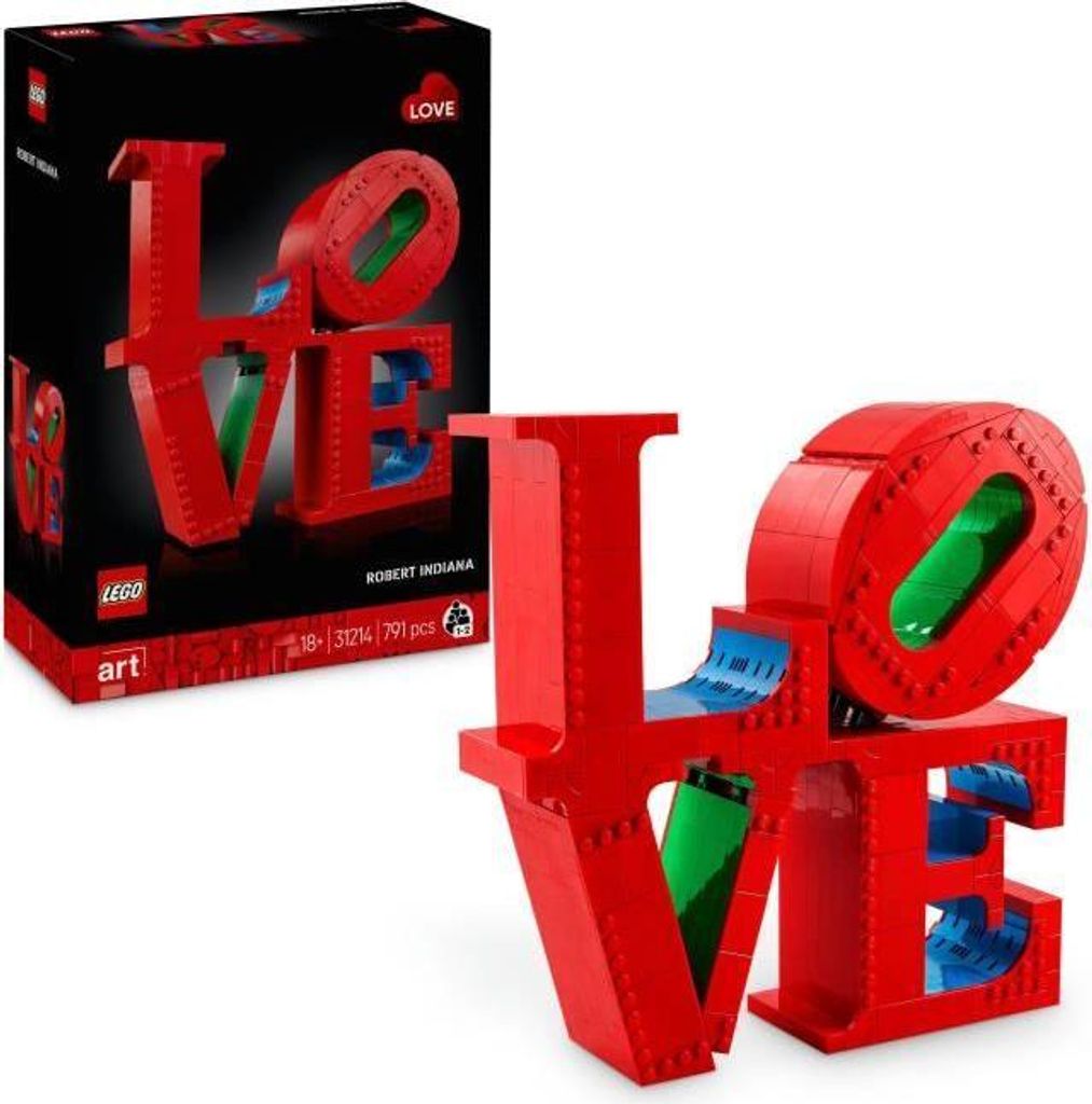 LEGO Art 31214 LOVE, Bauset für Erwachsene, Dekoration & Geschenk für Paare, Bausteine zum Ausstellen