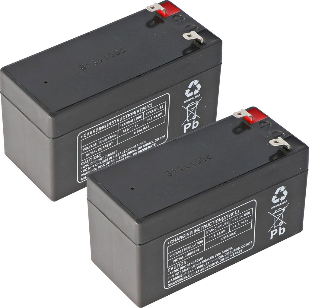 Blei Akkueinsatz passend für Wissner-Bosserhoff Linet Krankenbett Multicare Image 3 Type 8214-3040 2x12 Volt 1,2 Ah