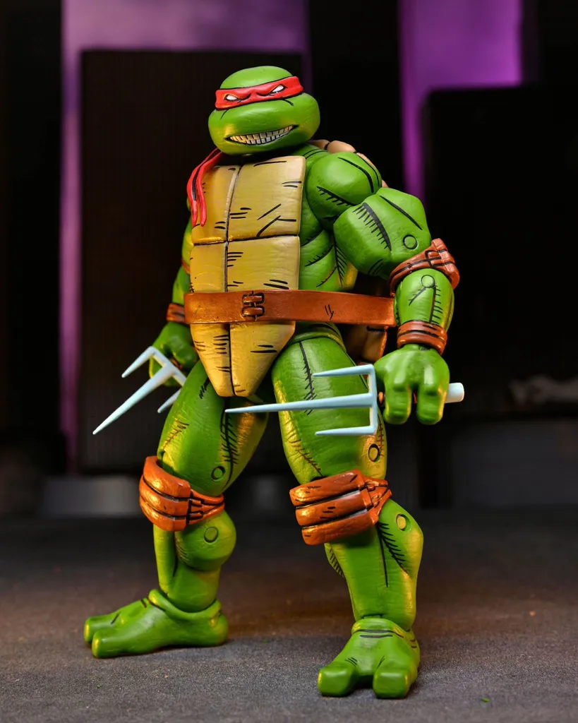 Raphaël TMNT Mirage Comics Figurine 18 cm avec Accessoires de Combat