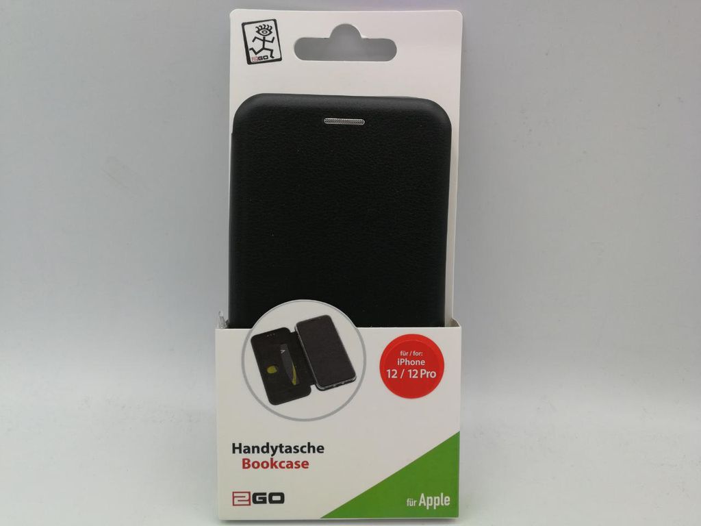2 GO Bookcase Premium black für Apple iPhone 12 / 12 Pro