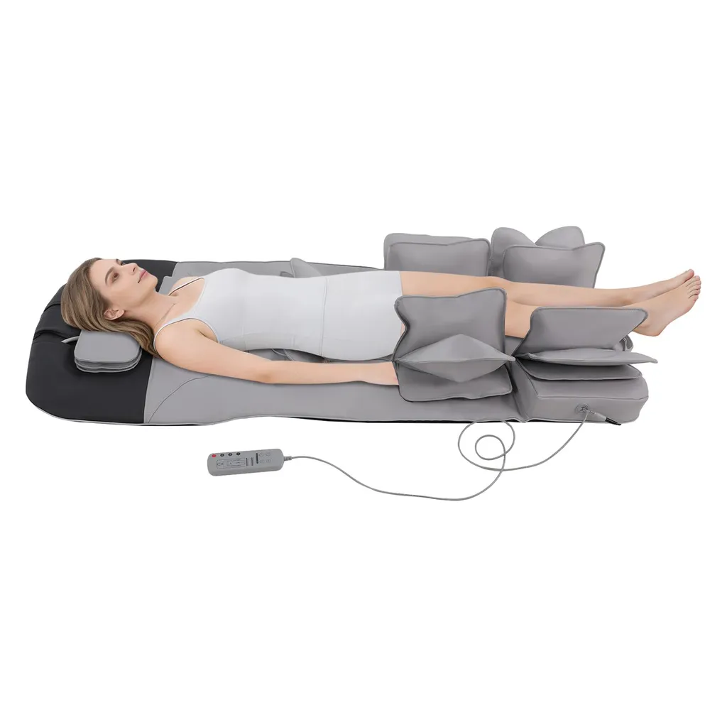 Tapis de massage pour tout le corps gris idéal pour relaxation à domicile