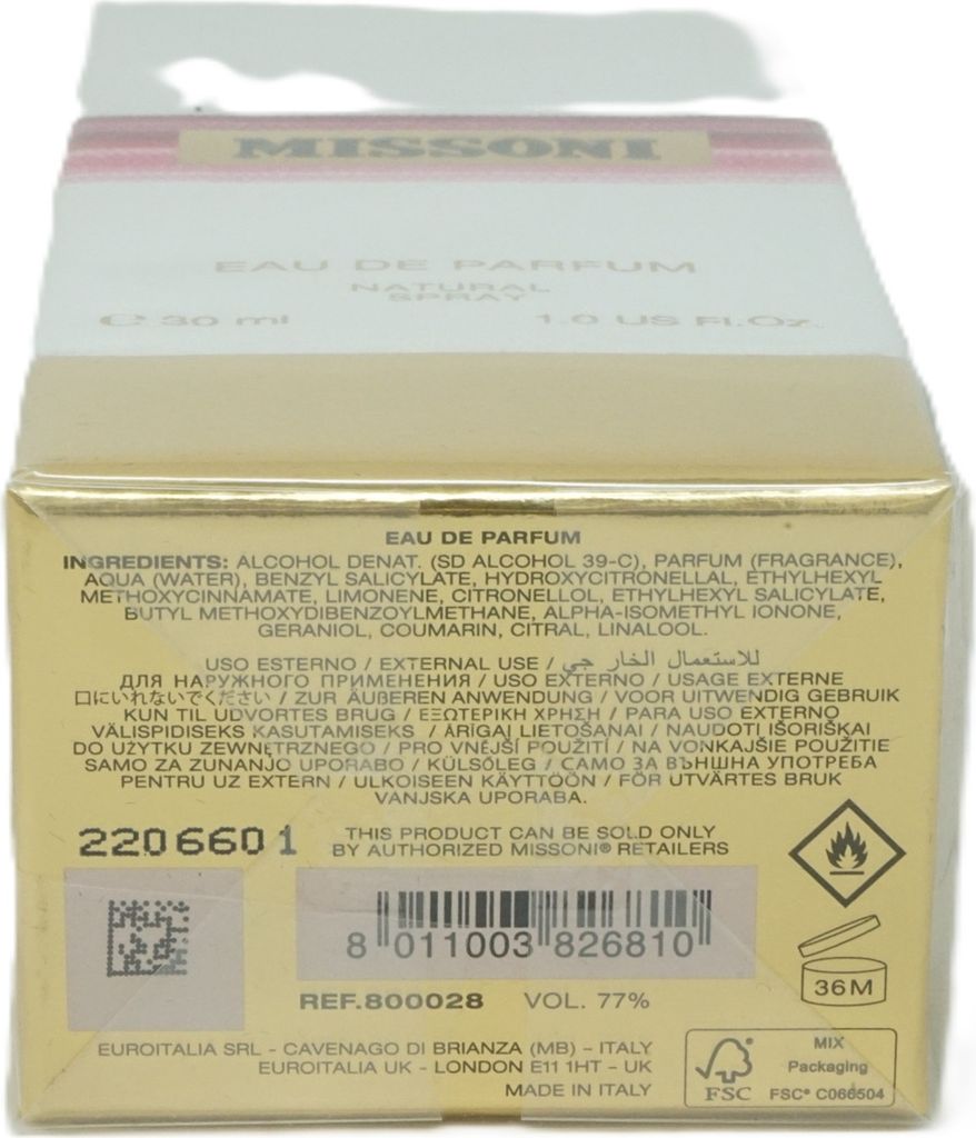 Missoni Eau De Parfum Spray 30ml Produktbild 