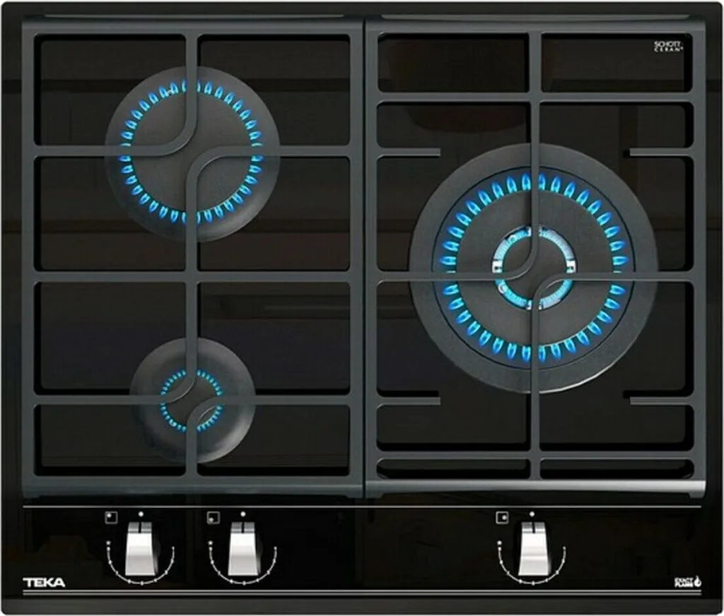 Table de cuisson Teka GZC63310XBB 60 cm à gaz avec ExactFlame