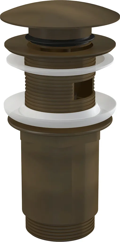 Bonde de Lavabo Automatique Click-Clack en Métal Bronze Antique 5/4 Pouce