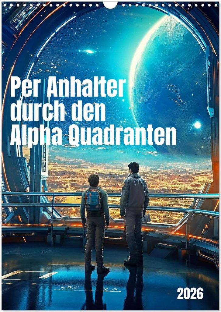 Per Anhalter durch den Alpha Quadranten (Wandkalender 2026 DIN A3 hoch), CALVENDO Monatskalender
