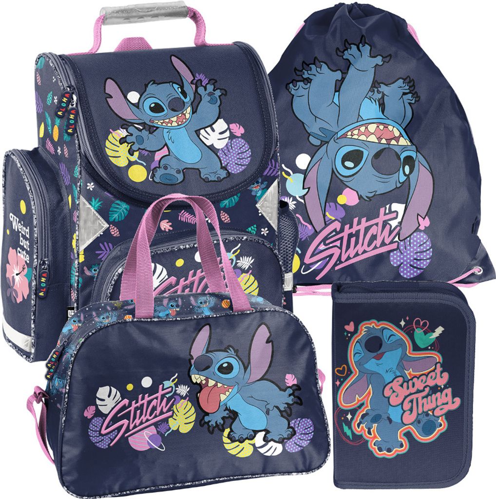 Plecak szkolny dziewczęcy chłopięcy motyw LILO&STITCH 4 T Zdjęcie produktu 