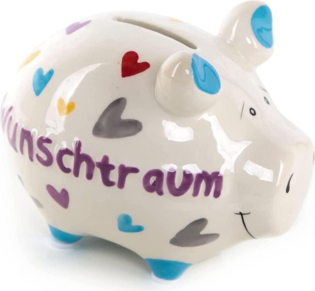 Sparschwein Wunschtraum aus Keramik - Bunte Spardose
