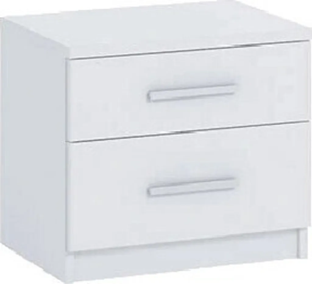 Table de chevet blanche BRYAN laquée - Rangement avec tiroir discret