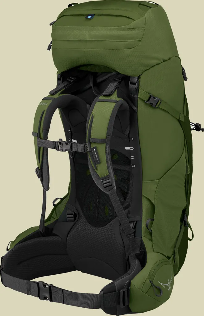 Sac à dos OSPREY Aether 65 Garlic Mustard Green S/M pour randonnée