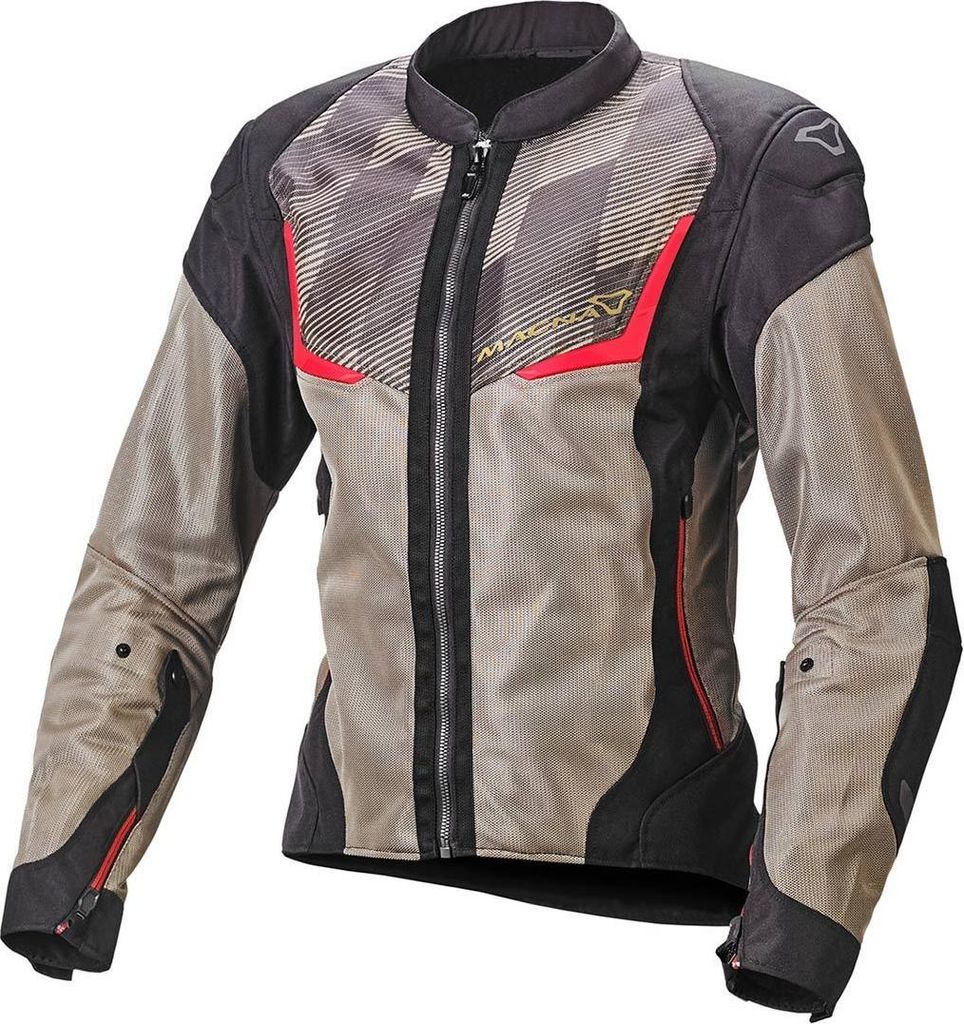 Macna Orcano Damen Motorrad Textiljacke, schwarz/braun, XS Produktbild 