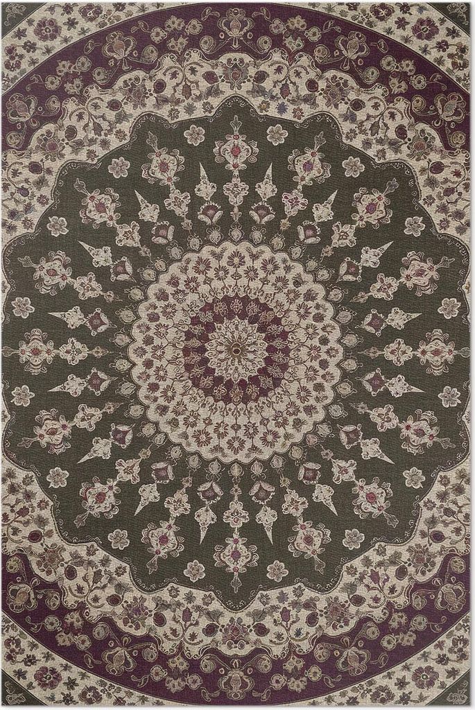 Aztekische Mandalas im Vintage-Stil – Vinyl Fußmatte – 60x90 cm – Rutschfest, Pflegeleicht & Langlebig