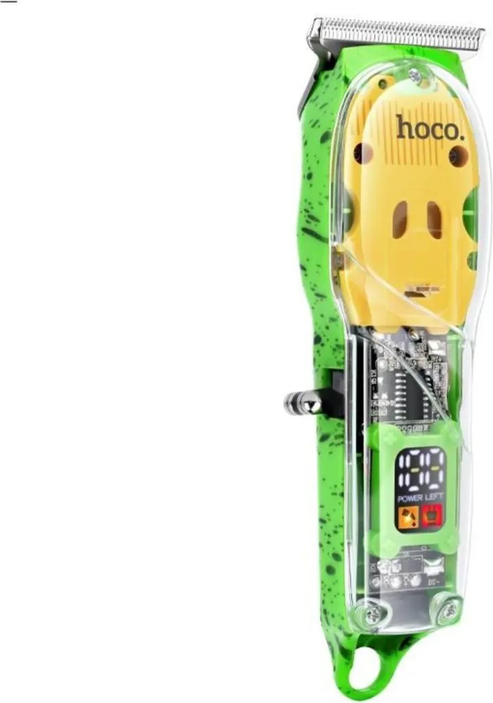 Hoco DAR12 Trimmer LED Verde: Stile e Precisione per la tua Barba