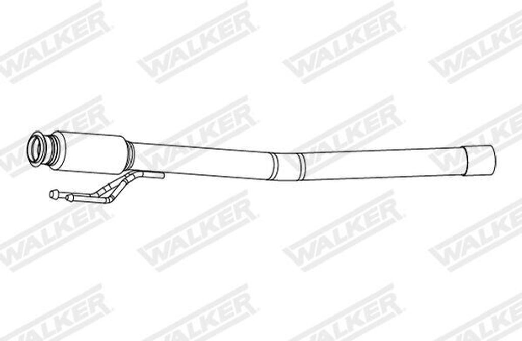 WALKER Abgasrohr Auspuffrohr für VW Multivan VI (SGF, SGM, SGN) 10983