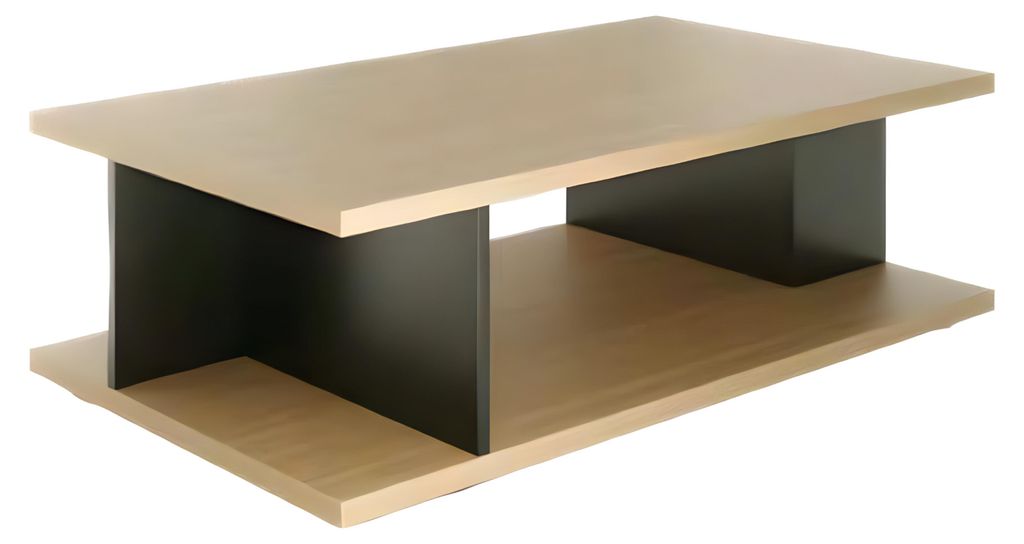 Eleganter brauner schwarzer Couchtisch Luxus Büromöbel kleiner Kaffeetisch