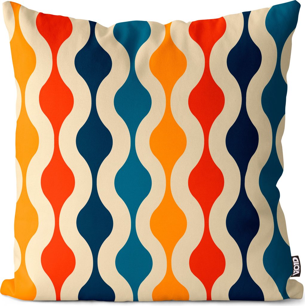 VOID 70s Retro Design Grafik Muster Kissenbezug Kissenhülle Sofakissen Kissen Deko Outdoor-Kissen Dekokissen