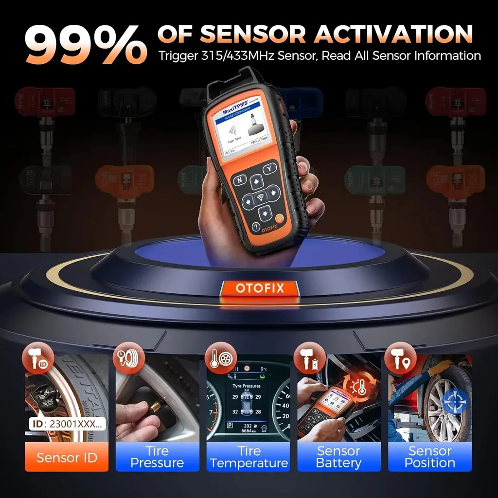 Outil de programmation TPMS universel pour activation de capteur pneu