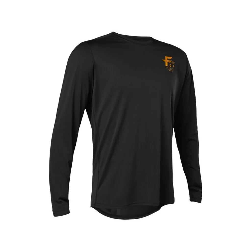 Maillot de VTT manches longues Fox Ranger Big F Noir - Tenue de vélo