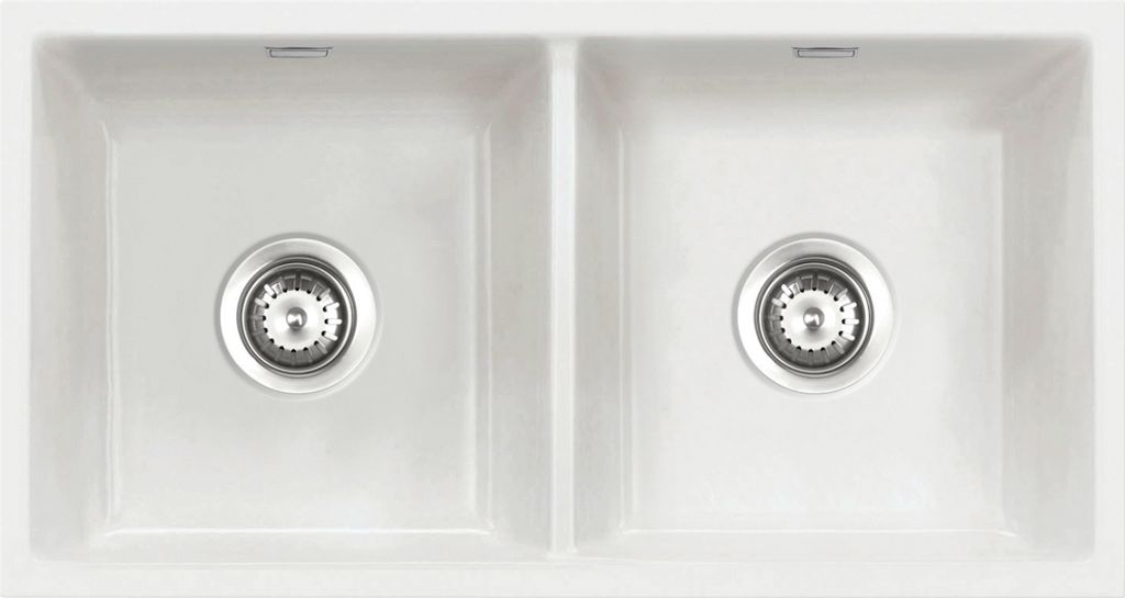 Systemceram KeraDomo Spüle MERA TWIN F/o in POLAR mit Produktbild 