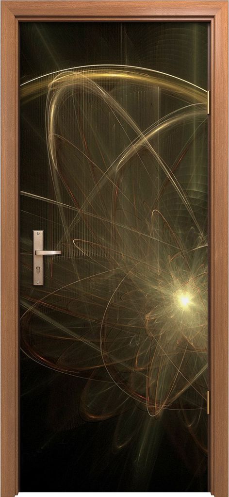 Türposter 80x200 cm Türaufkleber Türtapete Türfolie Klebefolie digitales fraktales Impressionismus