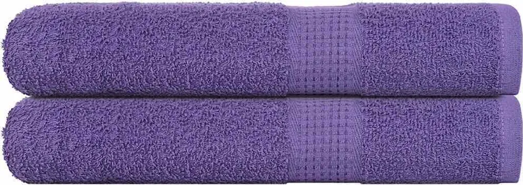 Set 2 Teli Bagno FROGN 100x200 Viola - Asciugatura Rapida 360g/m²
