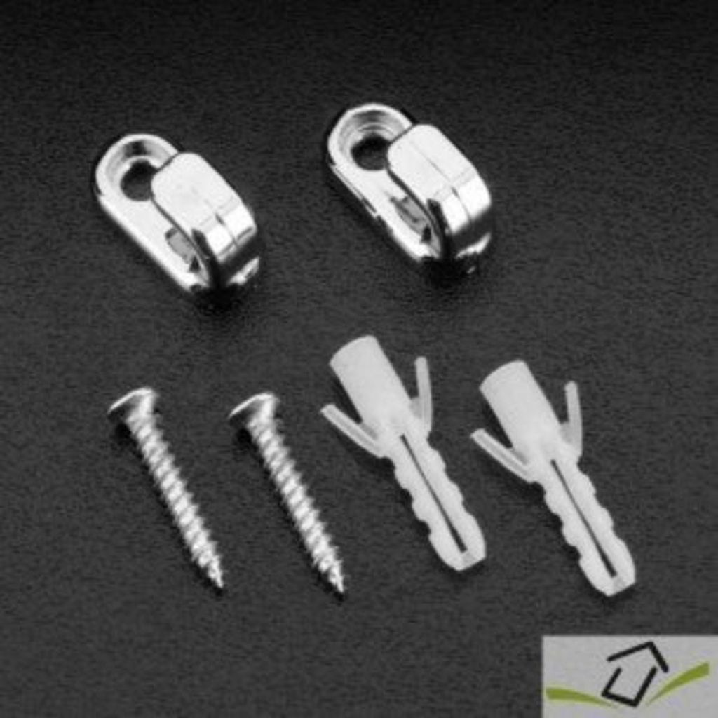 METALTEX 404990010 Mallorca Befestigungshaken 2er Set, Kunststoff, ABS verchromt