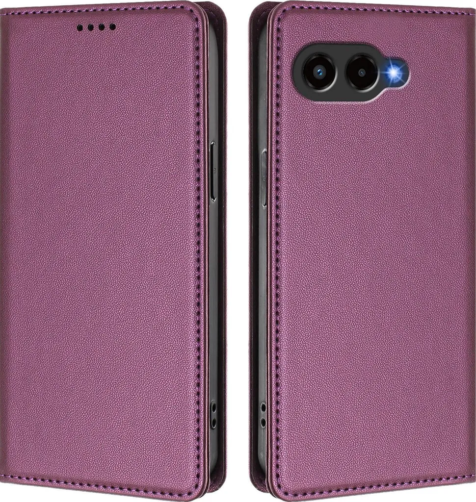 Cover Portafoglio T-Mobile Revvl 8 5G - Protezione Flip Viola Magnetica