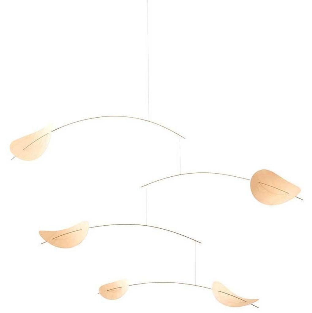 Flensted Mobiles Drifting Clouds Nature Gold 43x70 cm Produktbild 