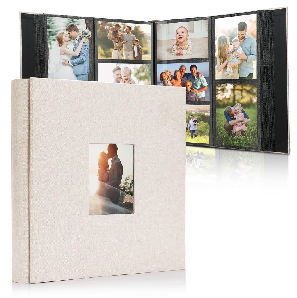 Veľký fotoalbum pre 1000 fotografií s plátnovou väzbou Obrázok produktu 