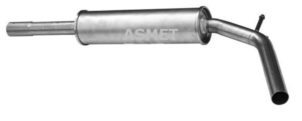 ASMET 03.050 Mittelschalldämpfer Schalldämpfer für VW POLO (6N2) Polo Schrägheck (6N1)