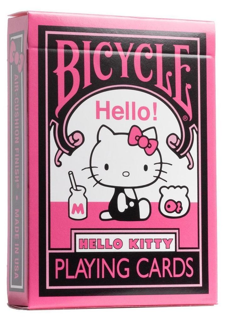 Bicycle Hello Kitty - Black and Pink (Designer Spielkarten, Produktbild 