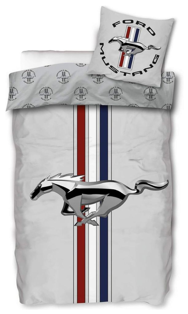 SkyBrands Ford Mustang Bettwäsche-Set 135x200 80x80cm, Produktbild 