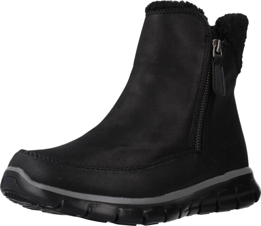 A black boot on a white background.