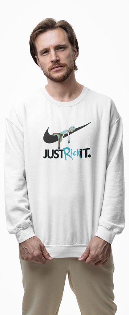D&B Design Uni Pullover SWMO00050 Rick And Morty Weiß-Größe S