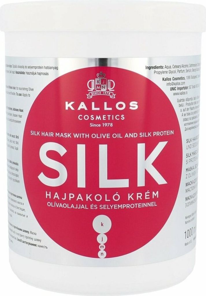 Kallos KJMN Silk Hair Cream Mask with Olive Oil and Silk Protein