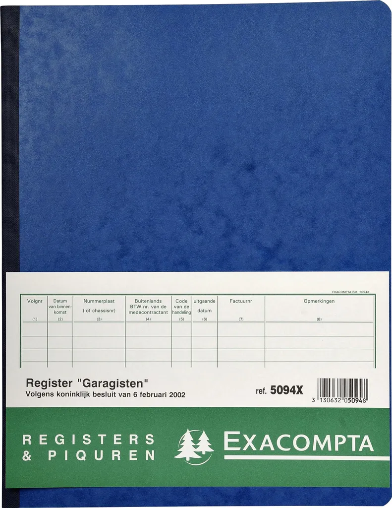 Exacompta Registre Propriétaire de Garage et Station-Service 32x25 cm