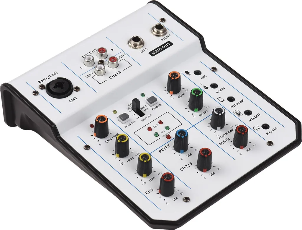 Table de mixage compacte USB pour home studio et streaming version noire