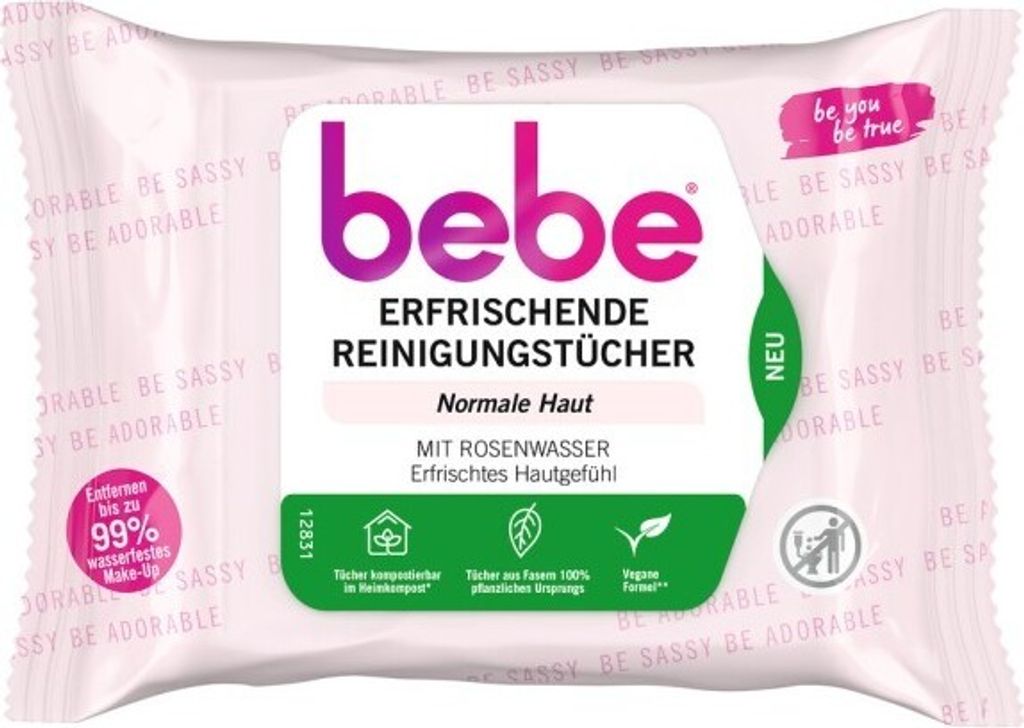 Bebe erfrischende Reinigungstücher 5in1 25er