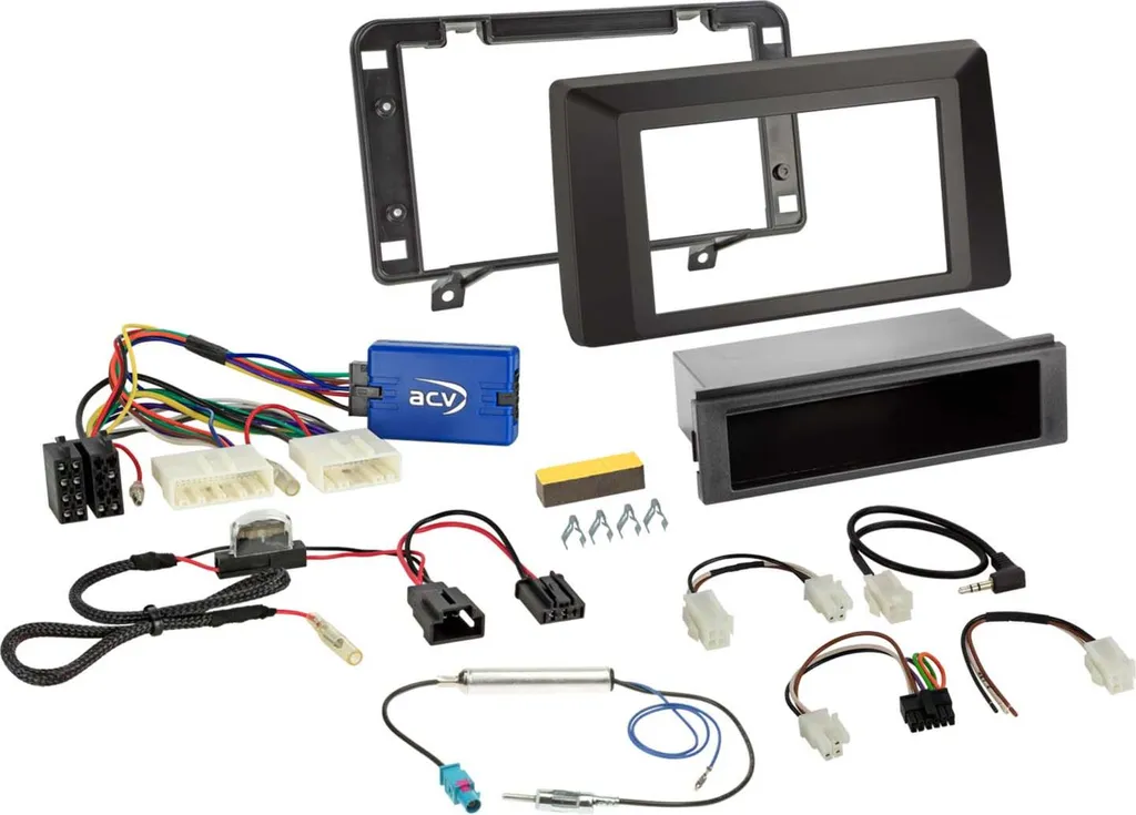 Adaptateur Autoradio 1-DIN pour Dacia Duster 2021-2024 Tableau Ouvert