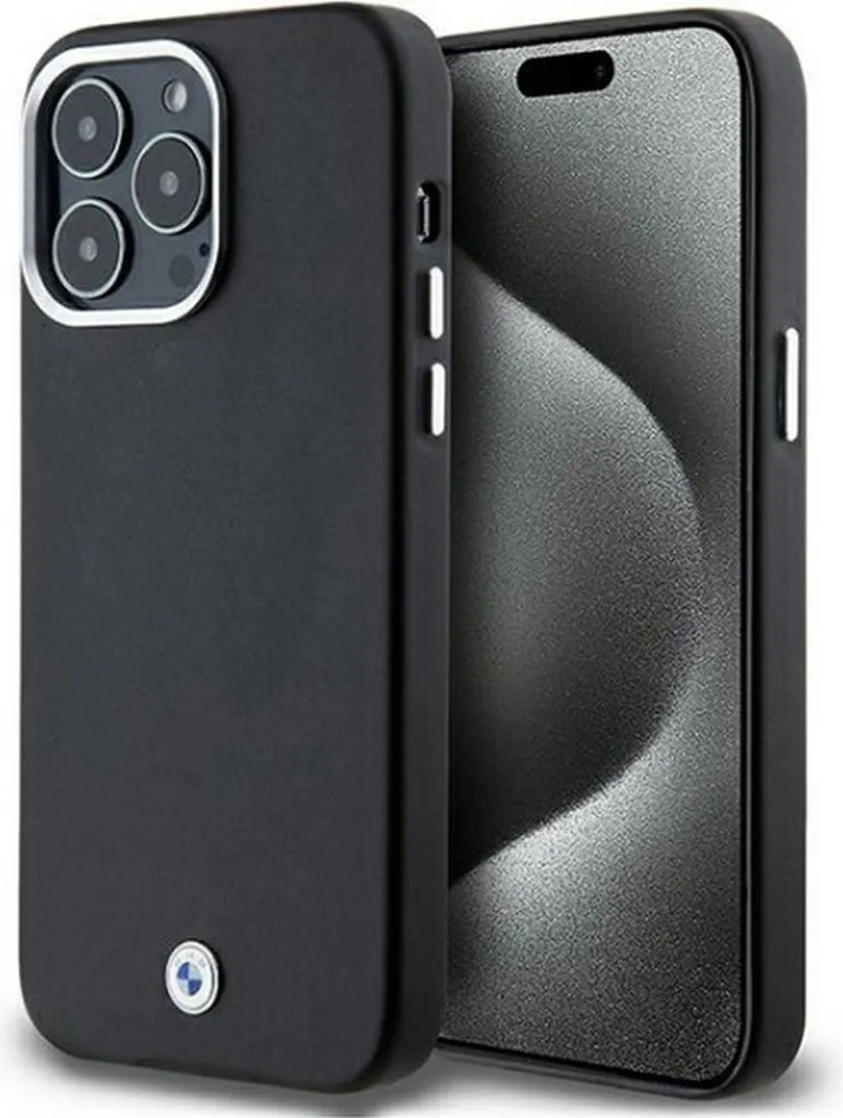 Cover iPhone 15 Pro Max BMW Originale MagSafe Nero Signature