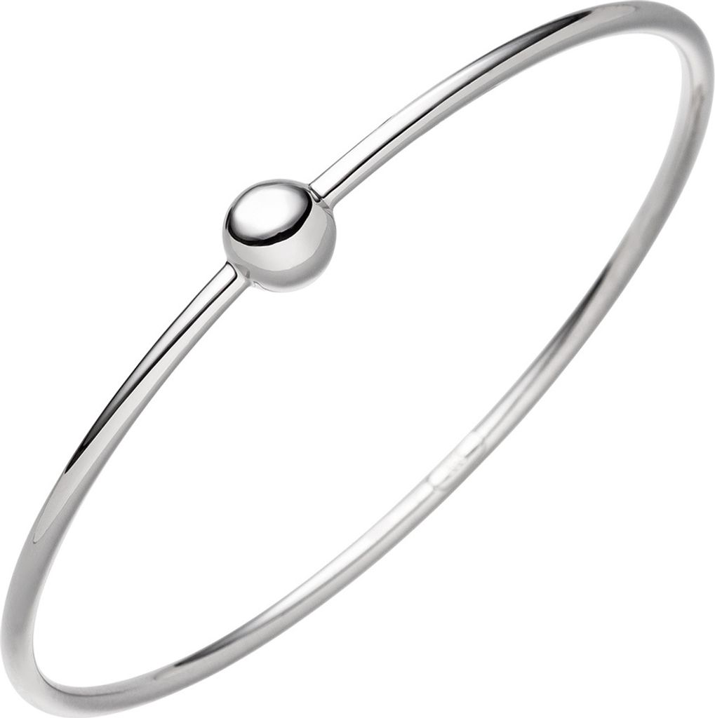 2,4mm Armreif mit 8mm Kugel Armband Armschmuck Silberarmreif aus 925 Silber
