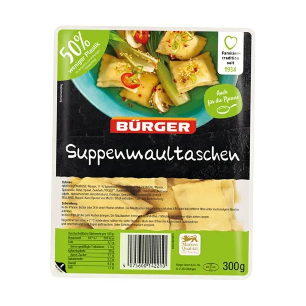 Bürger - Suppenmaultaschen, 300 g Beutel Produktbild 