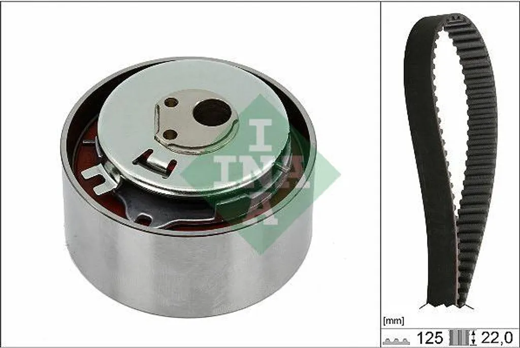 Kit courroie dentée 55183497 INA pour révision moteur Fiat Panda