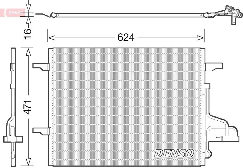 Condenseur de climatisation Ford Kuga I DENSO DCN10027 - Confort été